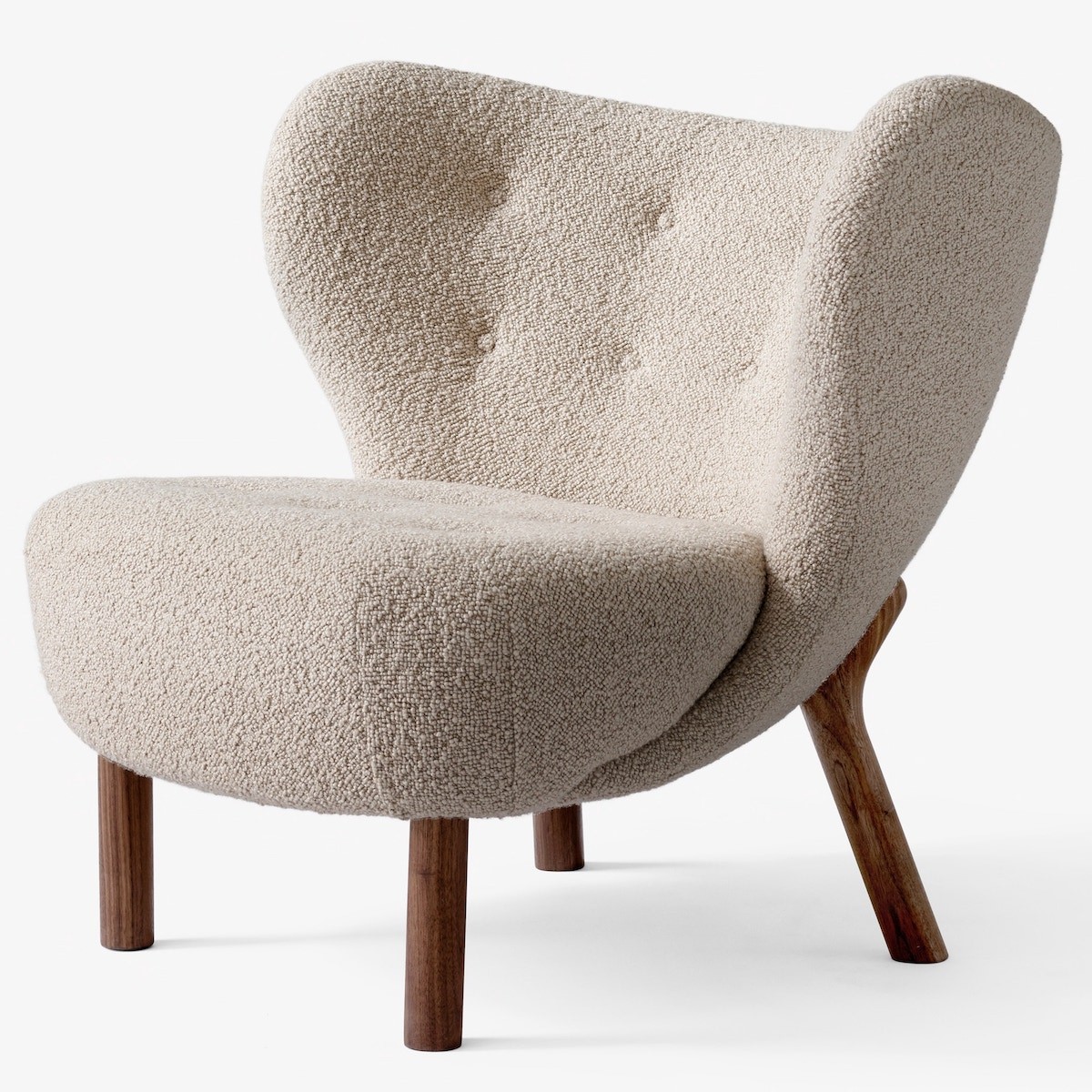 Little Petra lounge chair VB1 – Karakorum 003 + oiled Walnut