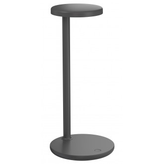 Oblique table lamp – anthracite – with inductive charger