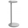Oblique table lamp  – grey – with inductive charger