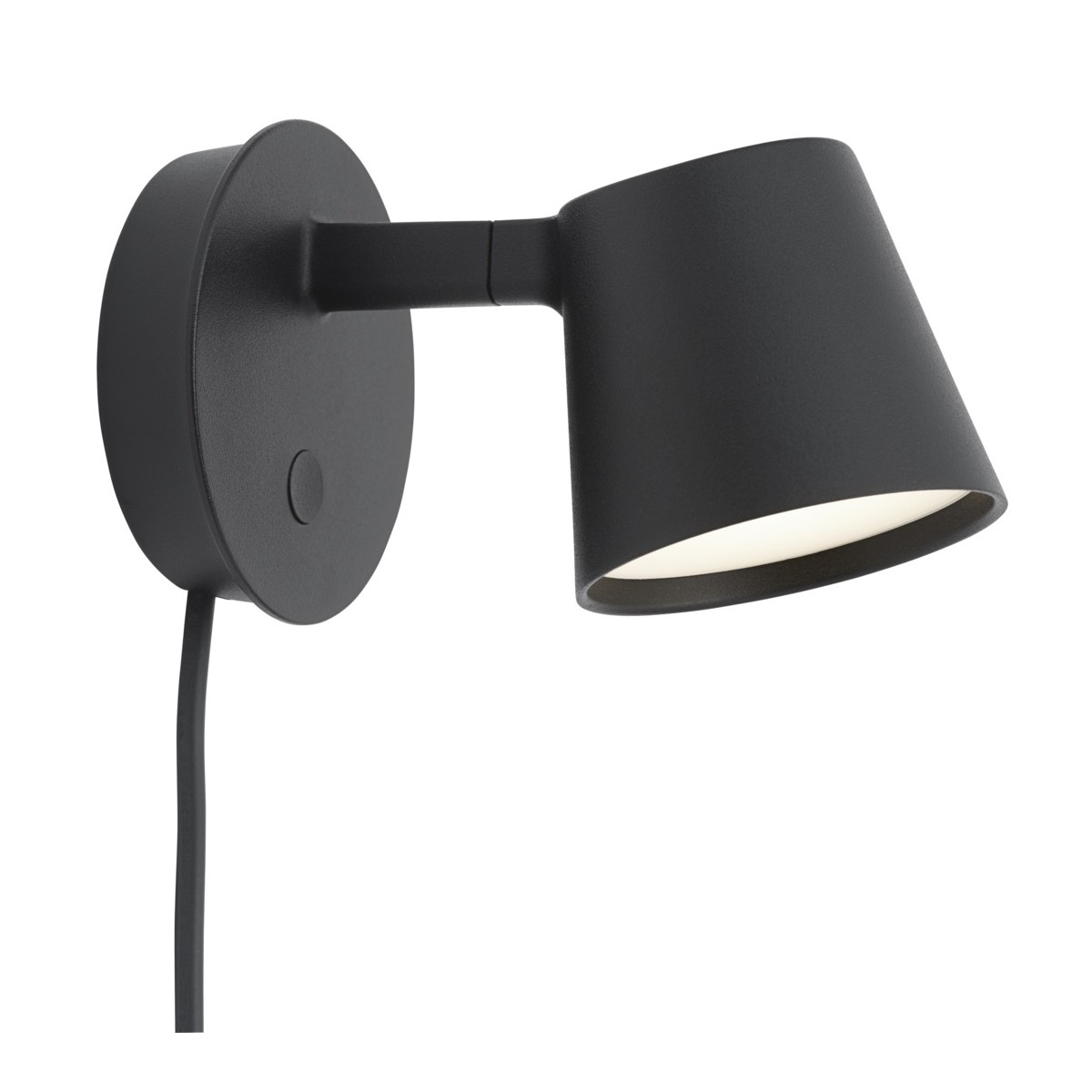 Tip wall lamp – black