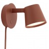 Tip wall lamp – copper brown
