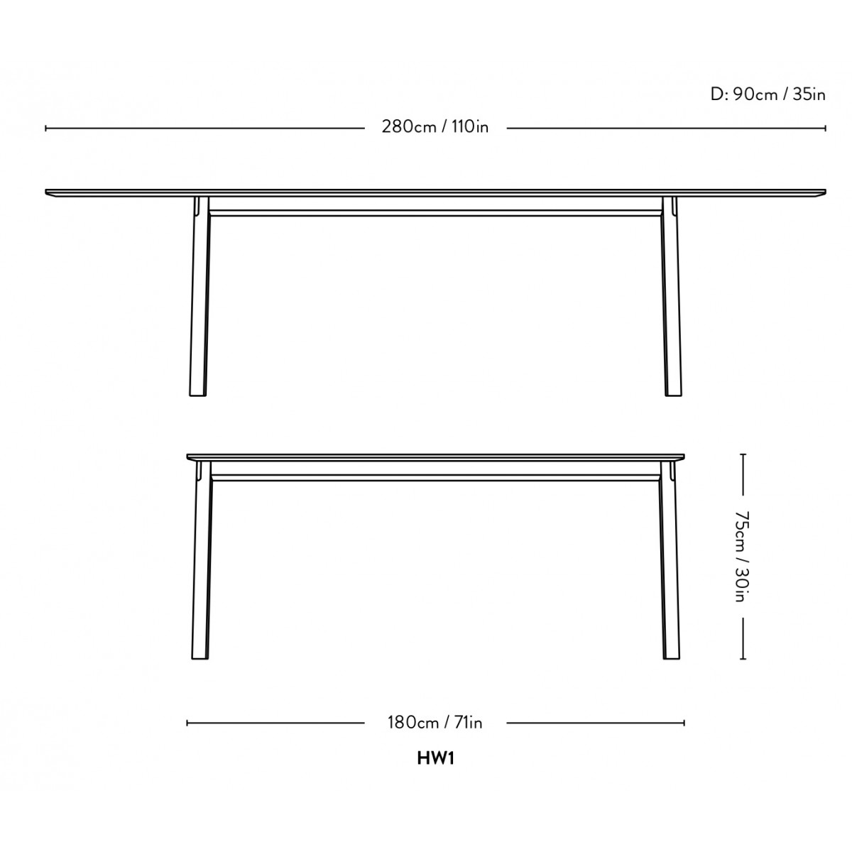 Patch Table HW1 – length 180/280 cm*