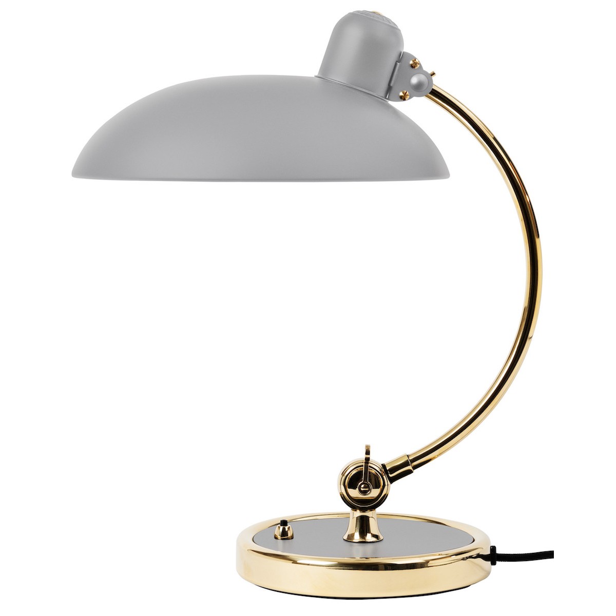 gris mat / laiton - lampe de table Luxus Kaiser idell - 6631-T