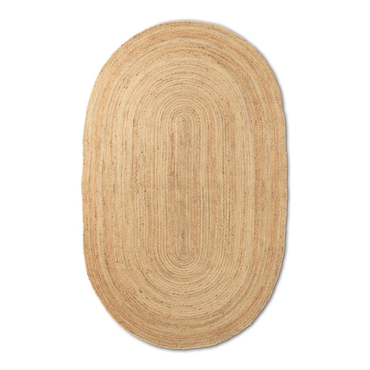 Eternal Jute Oval Rug – small - Natural - 140 x 240 cm