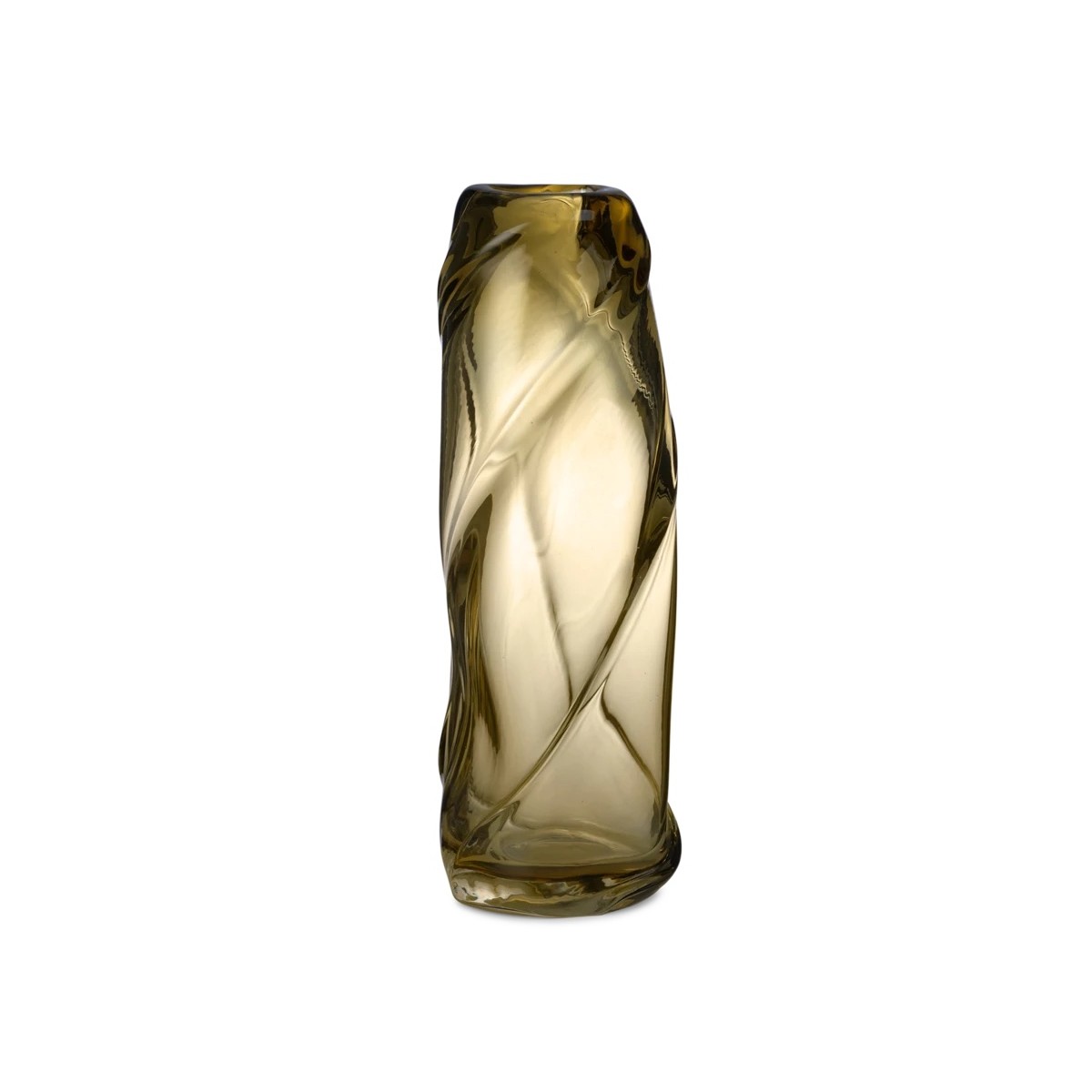 vase Water Swirl  – Jaune clair