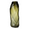 Water Swirl  vase – Moss green