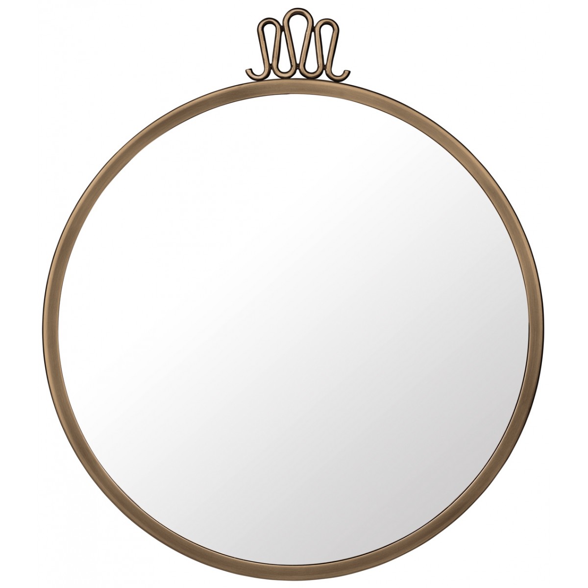 Ø42cm - Randaccio Wall Mirror - Round - Antique Brass - OFFER