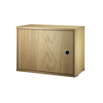 Cabinet with swing door - oak - L58xP30xH42 cm