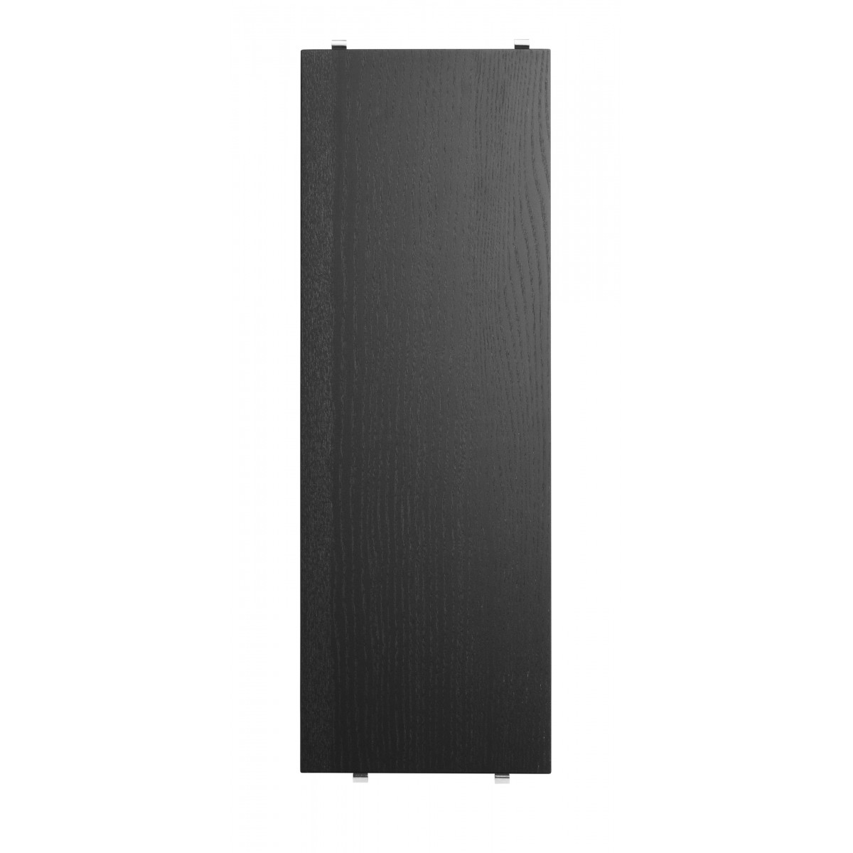 58x20cm - 3 étagères - Frêne teinté noir
