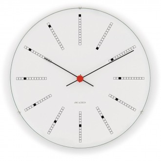 Bankers wall clock - 29cm - white dial