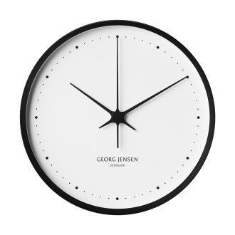 Koppel wall clock - Ø30cm - black stainless steel, white dial