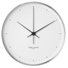 Horloge Koppel - Ø40cm - acier Inoxydable, cadran blanc