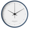 Koppel wall clock - Ø22cm - blue stainless steel, white dial