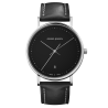Koppel 38mm - quartz, black dial, black leather