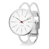 Bankers watch - Ø30 or Ø34 mm - steel/white, bangle