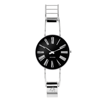 Roman watch - 40mm - steel/black, bangle