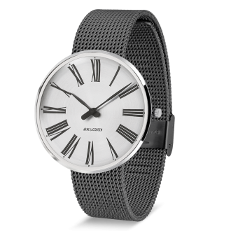 Roman Sunray watch - Ø34 or Ø40mm - stainless steel, dark grey mesh