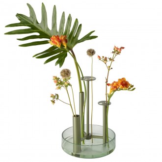 Ikeru High vase – Forest Green