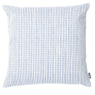 40x40cm - white / blue - cushion - Rivi