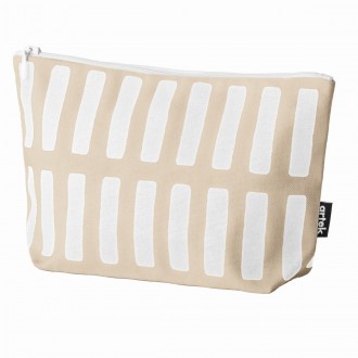 24x15cm - Siena pouch, sand / white