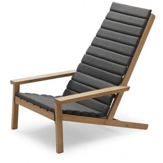 Charcoal Cushion for Between Lines Deck Chair – Skagerak
