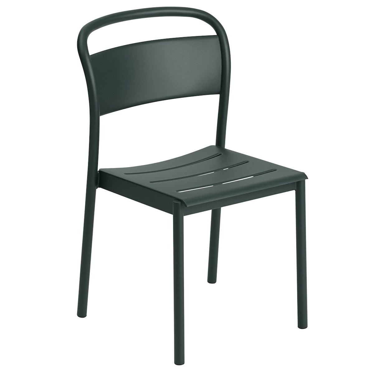 chaise vert foncé - Linear Steel