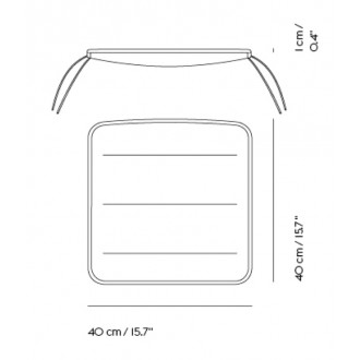 seat pad black - Linear Steel