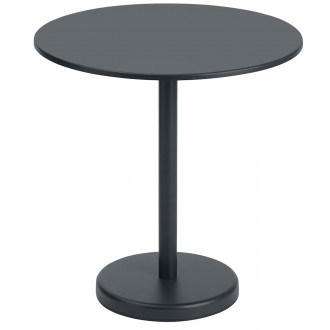 table Ø70 noire - Linear Steel