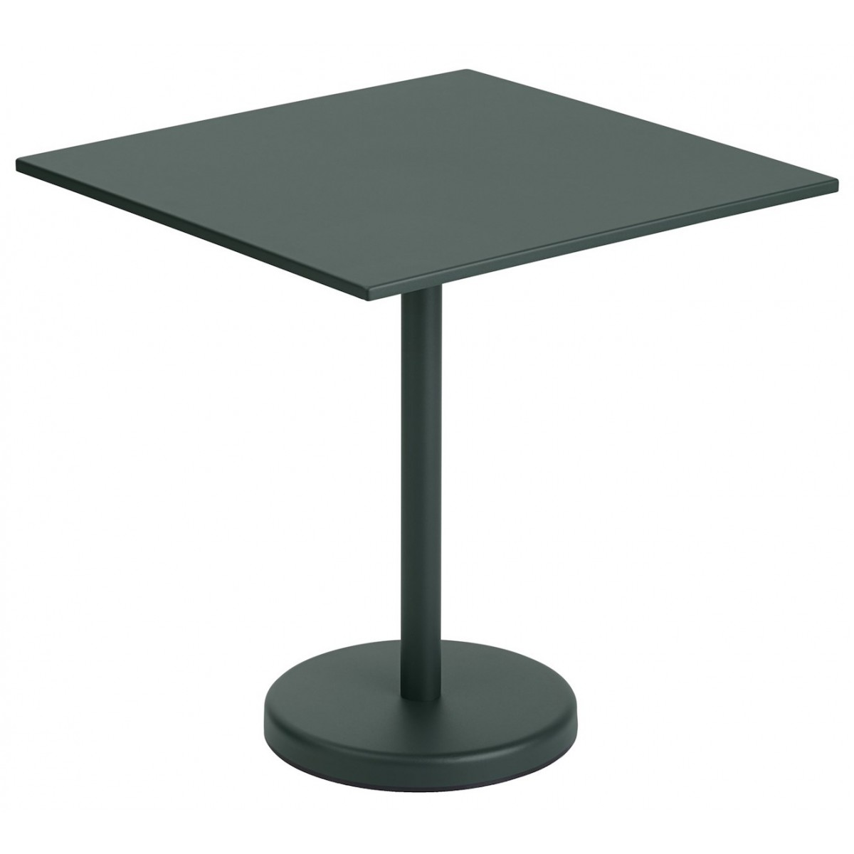 table 70x70 dark green - Linear Steel