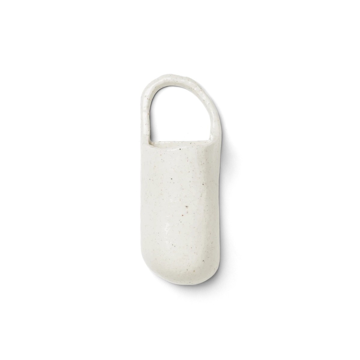 Speckle wall vase - off-white