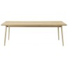 C65 Åstrup table – 220/320 x 100 cm – clear lacquered oak
