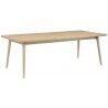 C65 Åstrup table – 220/320 x 100 cm – clear lacquered oak