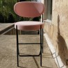 VerPan, chaise de bar Série 430 - Hauteur d'assise 65cm - piètement noir / revêtement Byram 0621(cat. prix 9) - OFFER