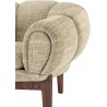 noyer, tissu Smila 002 Dedar - fauteuil Croissant