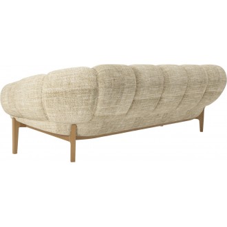 oak, Smila fabric 002 Dedar - Croissant 3-seater sofa