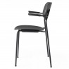 with armrests - black oak / black frame - Co chair