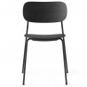 without armrests - black oak / black frame - Co chair