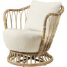 seat and back Karakorum fabric 001 - Grace lounge chair