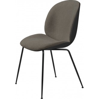 Black shell - front upholstery Light Boucle 004 - black legs – Beetle chair