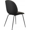 Black shell - front upholstery Light Boucle 004 - black legs – Beetle chair