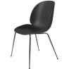 Coque noire - base noire chromée - chaise Beetle plastique