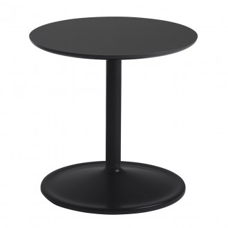 Noir - Ø41cm, H40cm - table d'appoint Soft