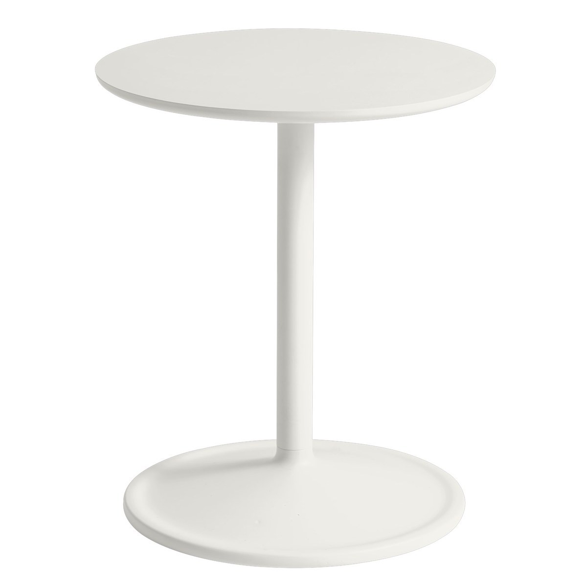 Blanc cassé - Ø41cm, H48cm - table d'appoint Soft