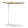 H60,5cm - chêne massif / blanc cassé - table d'appoint Relate