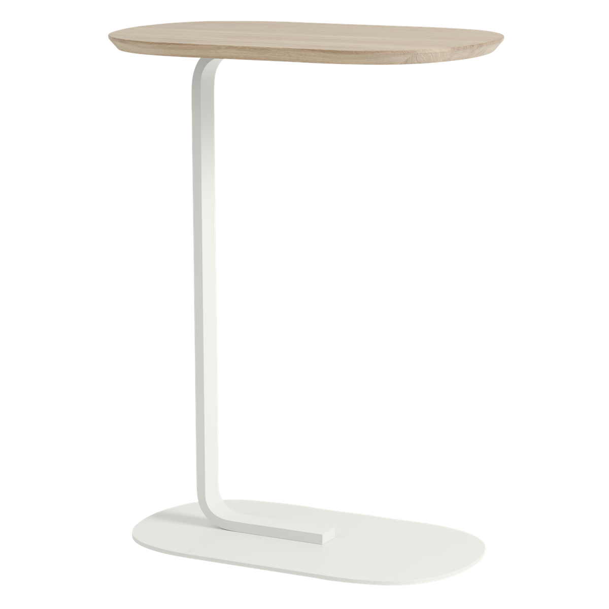 H73,5cm - chêne massif/blanc cassé - table d'appoint Relate