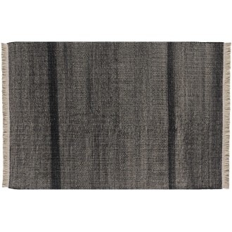 200x300cm - Tres Texture - polyethylene rug  - black