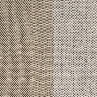170x240cm - Tres Stripes - polyethylene rug - black