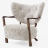 oiled walnut - sheepskin moonlight 17mm - Wulff Lounge Chair