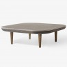 smoked oiled oak + Azul Valverde marble - Fly coffee table SC4