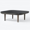 smoked oiled oak + Nero marquina marble - Fly coffee table SC4